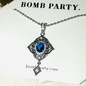 Dark Blue Sapphire Necklace